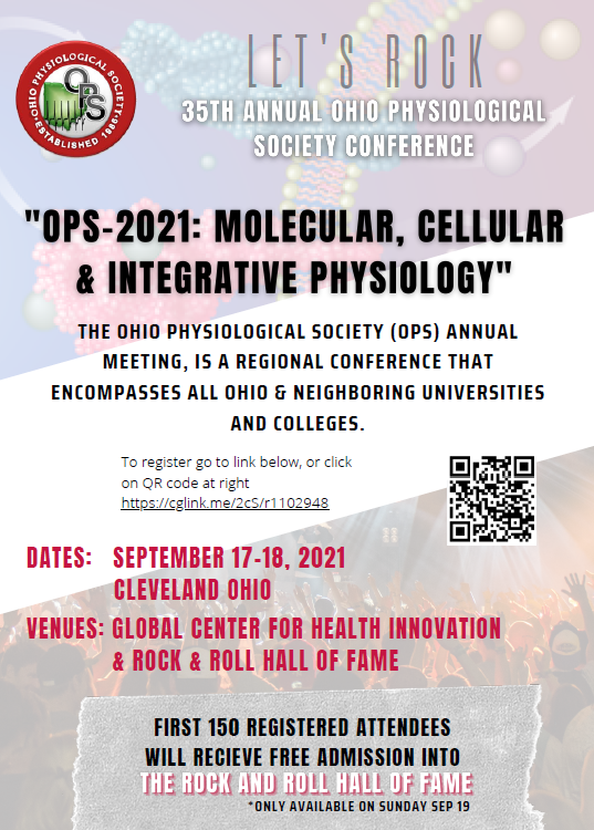 You are invited! Ohio Physiological Society's 35th Annual Meeting